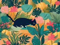 Summer Cat Wallpaper  background