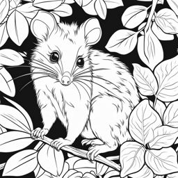 pygmy possums cute animals coloring page 