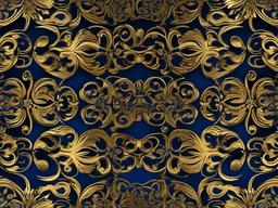 Background Blue Gold-Blue with swirling gold patterns for a sophisticated finish  background wallpaper