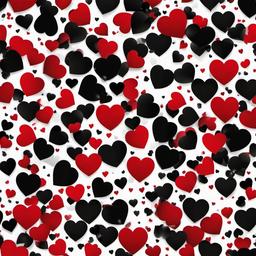 Heart Background Wallpaper - black red heart background  