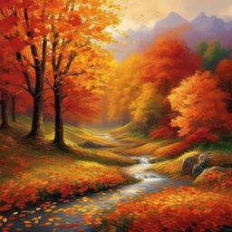 Autumn Wallpaper - Vibrant Autumn Scenery  intricate patterns, splash art, wallpaper art