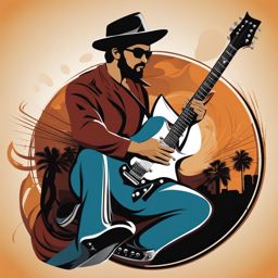 guitar clipart: melodic guitar being strummed by a skilled musician. 