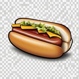 Hot Dog clipart - hot dog in a bun  clipart