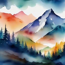 Mountain Background Wallpaper - mountain watercolor background  