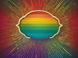 Rainbow Background Retro  