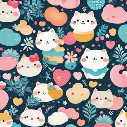 Cute Pattern Wallpaper - Soft patterns with kawaii designs  ,background wallpaper