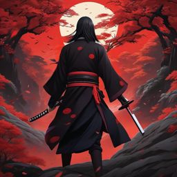 Itachi Wallpapers - Epic Itachi Uchiha Battle at Hidden Leaf Village  wallpaper style, intricate details, patterns, splash art, light colors