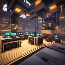 high-tech laboratory complex with advanced experiments - minecraft house ideas minecraft block style