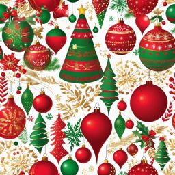 Christmas Clipart, Festive holiday decorations and ornaments. 