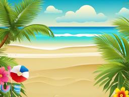 Beach Summer Wallpaper  background