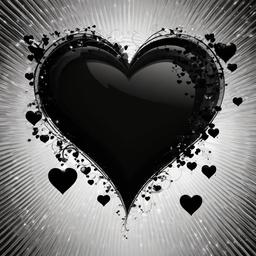 Heart Background Wallpaper - black heart background wallpaper  