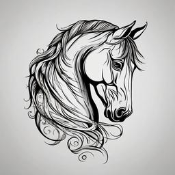 traditional horse tattoo meaning  simple tattoo,minimalist,white background