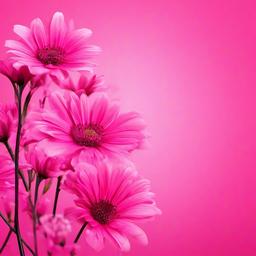 pink background with flower  