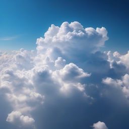 Soft, fluffy clouds for a dreamy effect top view, photo realistic background, hyper detail, high resolution