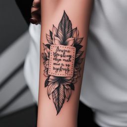 quote tattoos, featuring meaningful and inspirational phrases. 
