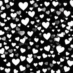 Heart Background Wallpaper - white heart black background wallpaper  