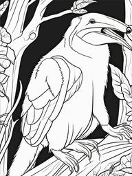 Anteater Coloring Pages - Insect Eating Long Tongued Mammal  black outline printable coloring page