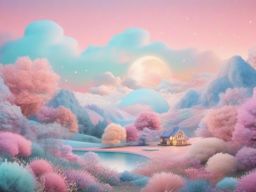 Pastel Dreamland Cute Aesthetic Wallpapers intricate details, patterns, wallpaper photo