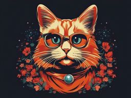 Funny Cat T-Shirt Design - Funny t-shirt design with a witty cat. , t shirt vector art