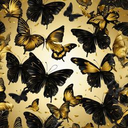 Butterfly Background Wallpaper - black and gold butterfly background  