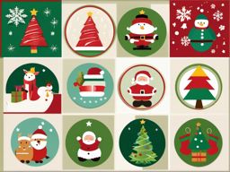 Christmas pictures clipart free, A variety of free Christmas-themed picture graphics.  simple, 2d flat