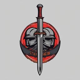 spartan sword tattoo  simple vector color tattoo