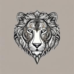 leo symbol tattoo  simple vector color tattoo