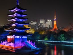 the neon pagodas: tokyo's ancient temples rebuilt with holograms 