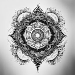 infinity tattoo black and white design 