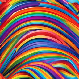 rainbow clipart - a vibrant and multicolored rainbow design. 