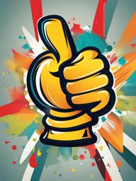 thumbs up clipart - a cheerful thumbs-up gesture for approval 