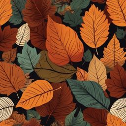 Cute Fall Backgrounds - Autumn Leaves in the Park wallpaper, abstract art style, patterns, intricate