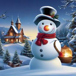 Winter background wallpaper - winter snowman wallpaper  